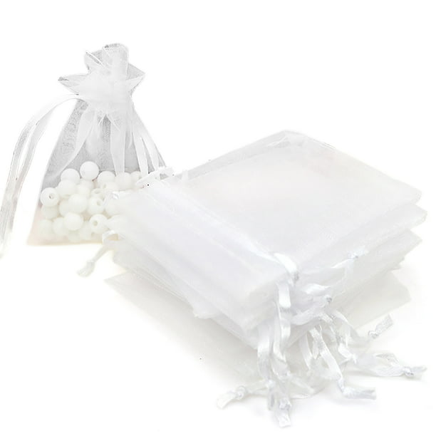 Details about   200pcs Organza Wedding Party Favor Christmas Gift Candy Bags Jewelry Pouch
